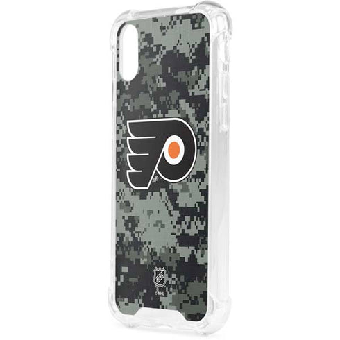 NHL Philadelphia Flyers Camo iPhone XS Clear Case