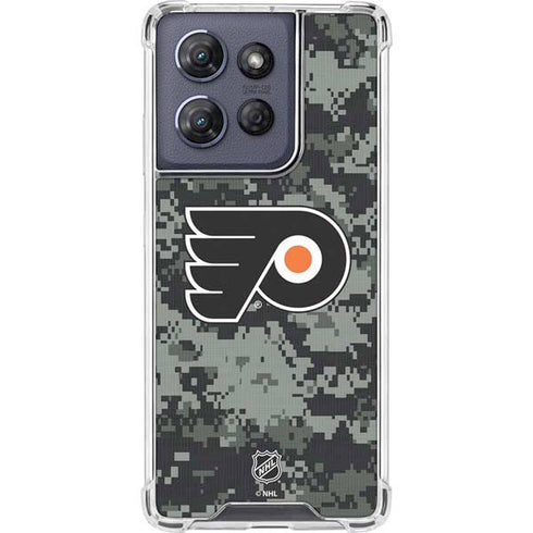 NHL Philadelphia Flyers Camo Moto G Stylus 5G (2025) Clear Case