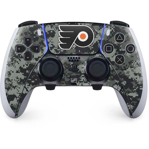 NHL Philadelphia Flyers Camo PS5 DualSense Edge Pro Controller Skin