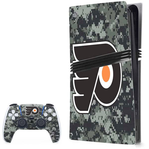 NHL Philadelphia Flyers Camo PS5 Pro Bundle Skin