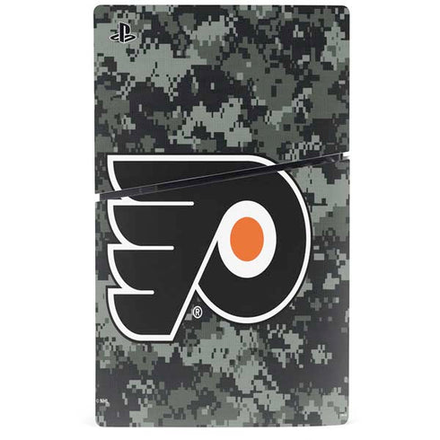 NHL Philadelphia Flyers Camo PS5 Slim Digital Edition Console Skin