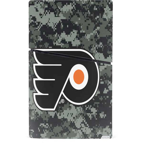 NHL Philadelphia Flyers Camo PS5 Slim Digital Edition Console Skin