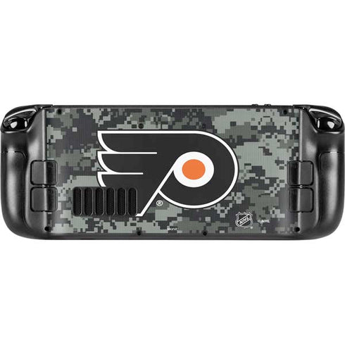 NHL Philadelphia Flyers Camo Steam Deck Handheld Gaming Computer Skin