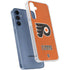 NHL Philadelphia Flyers Distressed Galaxy A55 5G Clear Case
