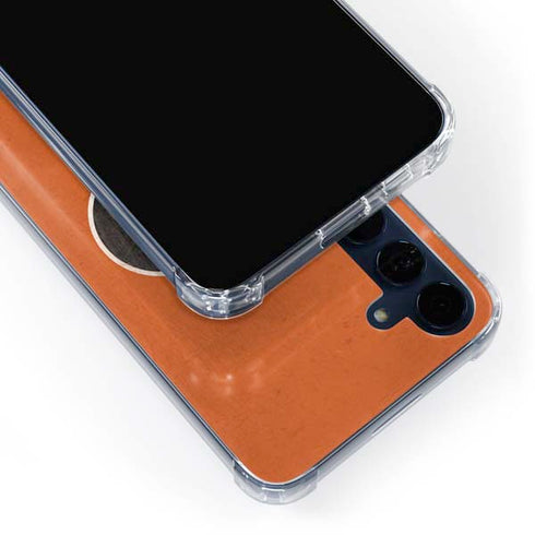 NHL Philadelphia Flyers Distressed Galaxy A55 5G Clear Case