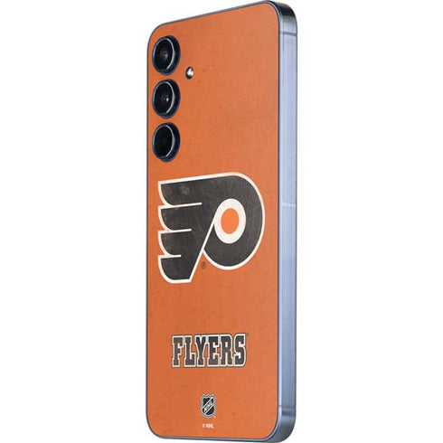 NHL Philadelphia Flyers Distressed Galaxy A55 5G Skin