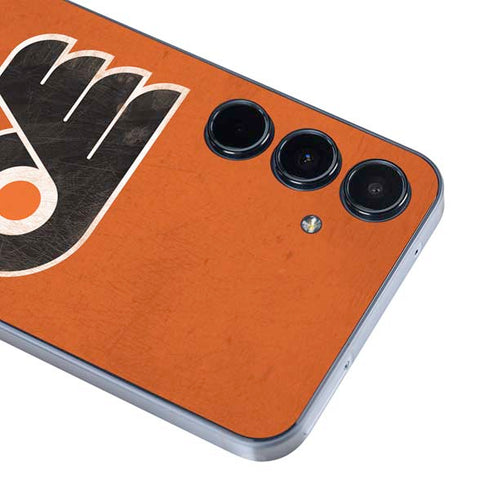 NHL Philadelphia Flyers Distressed Galaxy A55 5G Skin