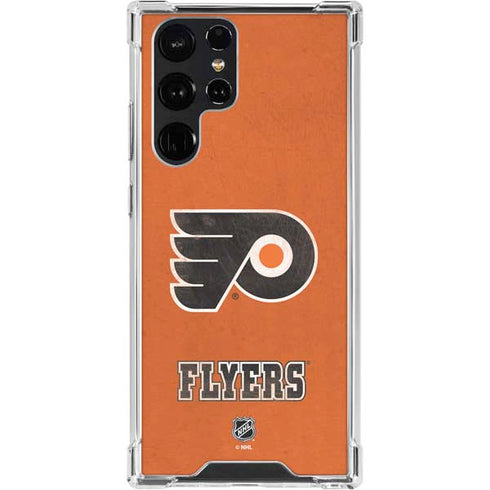 NHL Philadelphia Flyers Distressed Galaxy S23 Ultra Clear Case