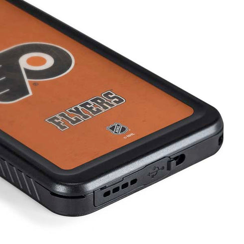 NHL Philadelphia Flyers Distressed Galaxy S24 Plus Waterproof Case