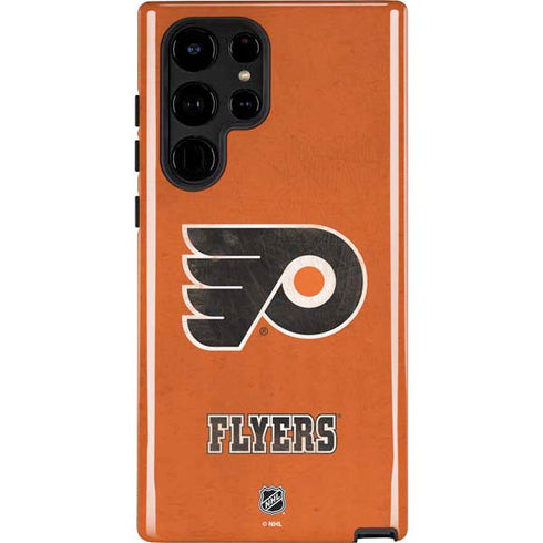 NHL Philadelphia Flyers Distressed Galaxy S25 Ultra Impact Case
