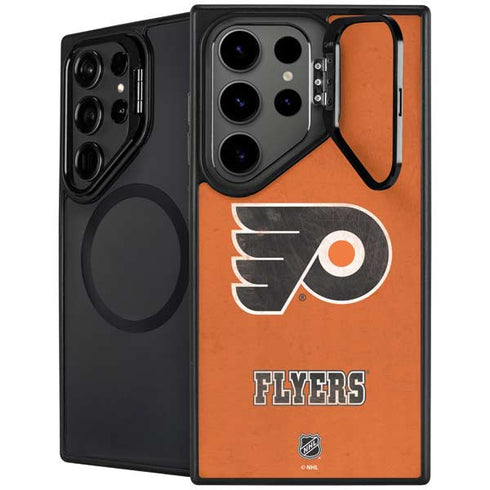 NHL Philadelphia Flyers Distressed Galaxy S25 Ultra Kickstand Case