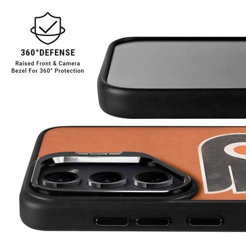 NHL Philadelphia Flyers Distressed Galaxy S25 Ultra Kickstand Case