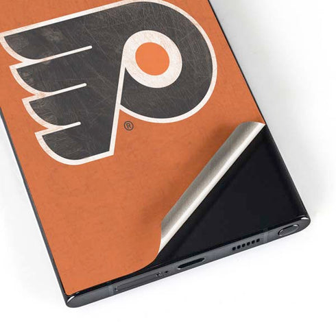 NHL Philadelphia Flyers Distressed Galaxy S25 Ultra Skin