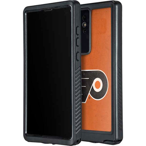 NHL Philadelphia Flyers Distressed Galaxy S24 Ultra Waterproof Case