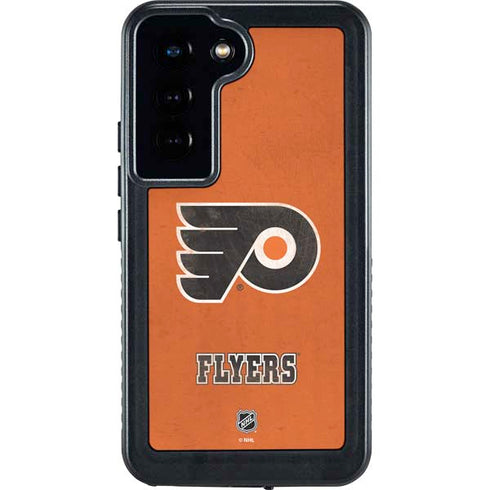 NHL Philadelphia Flyers Distressed Galaxy S24 Waterproof Case