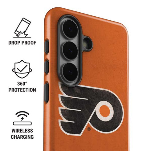 NHL Philadelphia Flyers Distressed Galaxy S26 Plus Impact Case