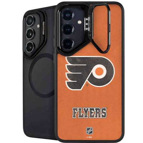 NHL Philadelphia Flyers Distressed Galaxy S26 Plus Kickstand Case