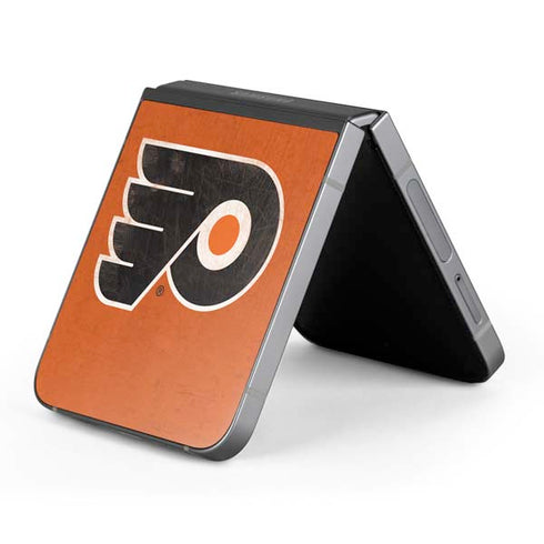 NHL Philadelphia Flyers Distressed Galaxy Z Flip6 Skin