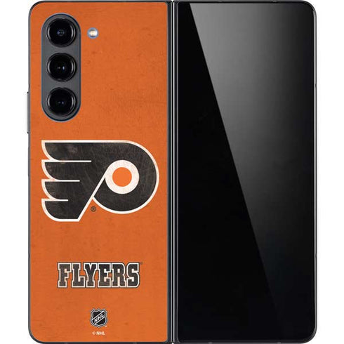 NHL Philadelphia Flyers Distressed Galaxy Z Fold5 5G Skin