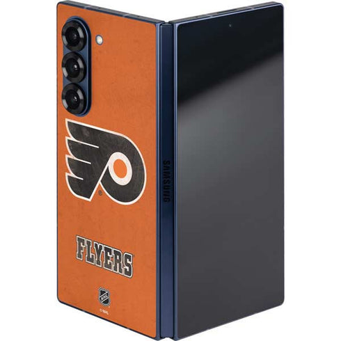 NHL Philadelphia Flyers Distressed Galaxy Z Fold6 Skin
