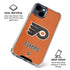 NHL Philadelphia Flyers Distressed iPhone 15 Clear Case
