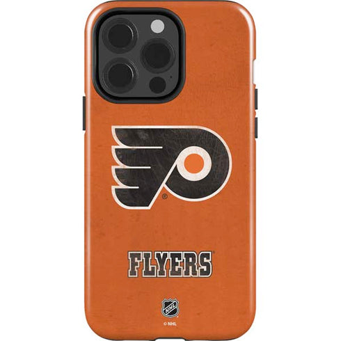 NHL Philadelphia Flyers Distressed iPhone 15 Pro Impact Case