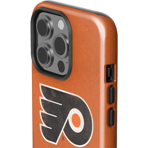 NHL Philadelphia Flyers Distressed iPhone 15 Pro Impact Case