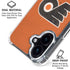 NHL Philadelphia Flyers Distressed iPhone 16 Clear Case