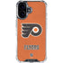 NHL Philadelphia Flyers Distressed iPhone 16 Plus Clear Case