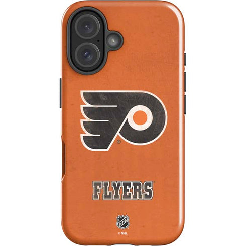 NHL Philadelphia Flyers Distressed iPhone 16 Plus Impact Case