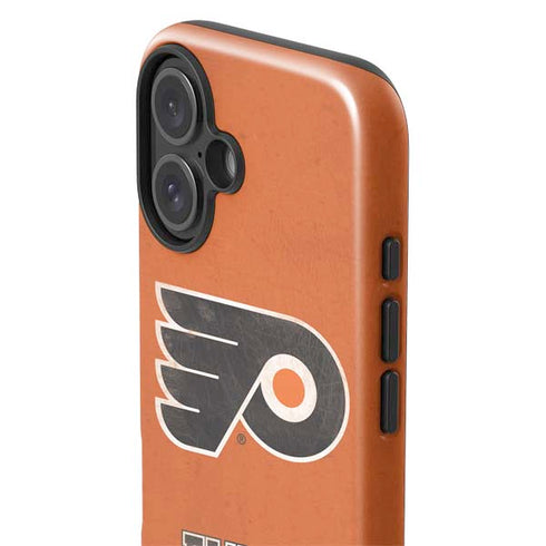 NHL Philadelphia Flyers Distressed iPhone 16 Plus Impact Case