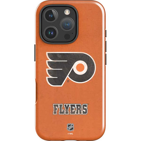 NHL Philadelphia Flyers Distressed iPhone 16 Pro Impact Case