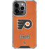 NHL Philadelphia Flyers Distressed iPhone 16 Pro Max Clear Case
