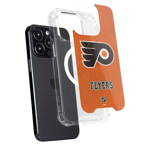 NHL Philadelphia Flyers Distressed iPhone 16 Pro Max MagSafe Case