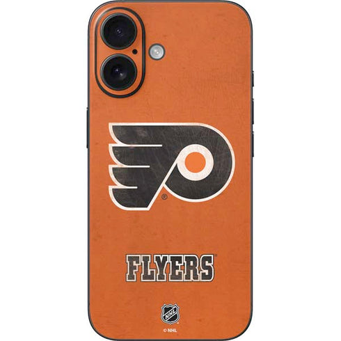 NHL Philadelphia Flyers Distressed iPhone 16 Skin