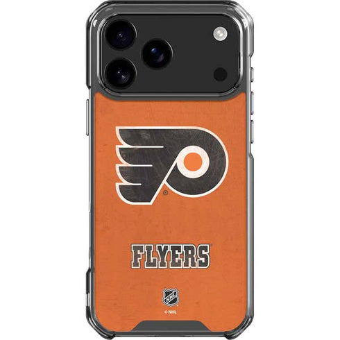 NHL Philadelphia Flyers Distressed iPhone 18 Pro Max Clear Case