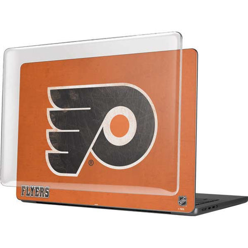 NHL Philadelphia Flyers Distressed MacBook Pro 14in (2021-24) Case plus Skin