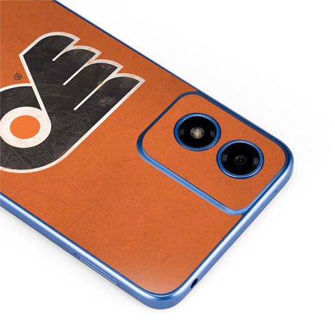 NHL Philadelphia Flyers Distressed Moto G Play 4G (2024) Skin