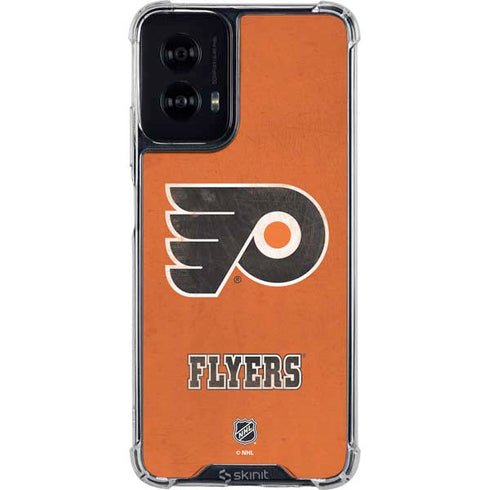 NHL Philadelphia Flyers Distressed Moto G Power 5G (2024) Clear Case