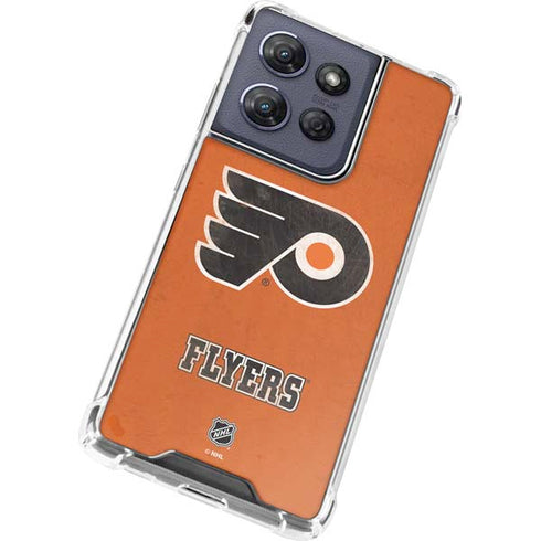 NHL Philadelphia Flyers Distressed Moto G Power 5G (2025) Clear Case