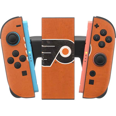 NHL Philadelphia Flyers Distressed Nintendo Switch 2 (2025) Joy-Con Controller Skin