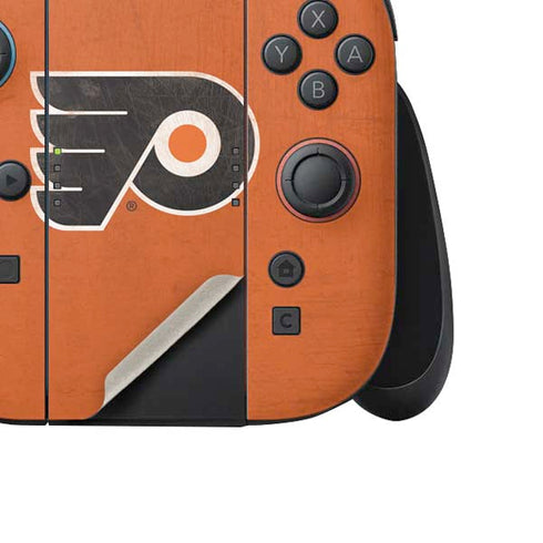 NHL Philadelphia Flyers Distressed Nintendo Switch 2 (2025) Joy-Con Controller Skin