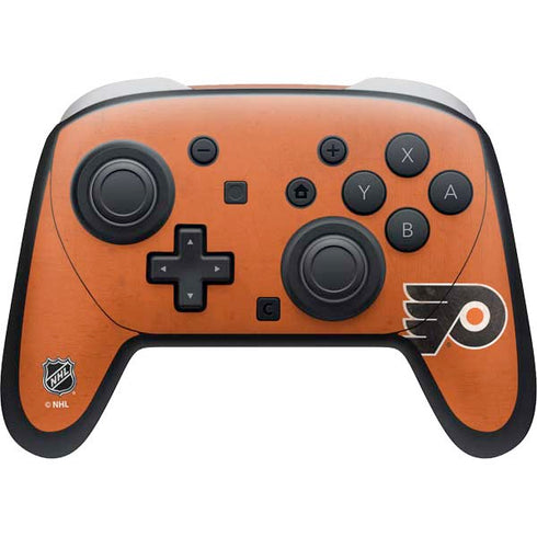 NHL Philadelphia Flyers Distressed Nintendo Switch 2 (2025) Pro Controller Skin