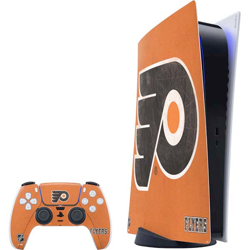 NHL Philadelphia Flyers Distressed PlayStation PS5 Skins