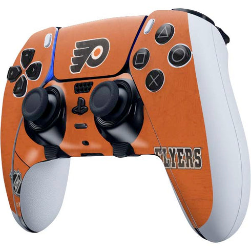 NHL Philadelphia Flyers Distressed PS5 DualSense Edge Pro Controller Skin