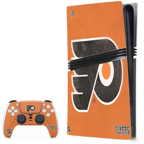 NHL Philadelphia Flyers Distressed PlayStation PS5 Skins