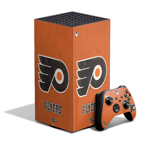 NHL Philadelphia Flyers Distressed XBox Series X Digital Edition Bundle Skin