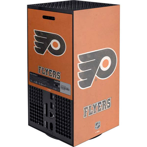 NHL Philadelphia Flyers Distressed XBox Series X Digital Edition Console Skin