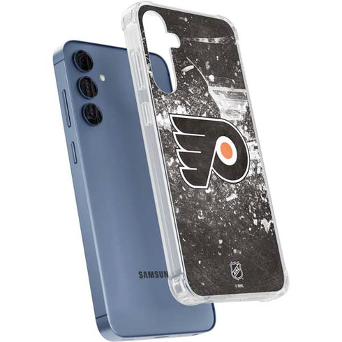 NHL Philadelphia Flyers Frozen Galaxy A55 5G Clear Case