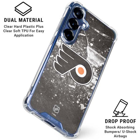 NHL Philadelphia Flyers Frozen Galaxy S25 Plus Clear Case